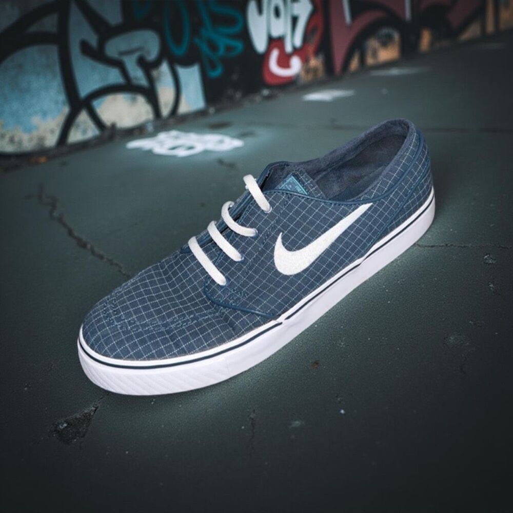 2015 Nike Zoom Stefan Janoski Canvas Premium 'Squadron Blue' Skater Seakers 9.5